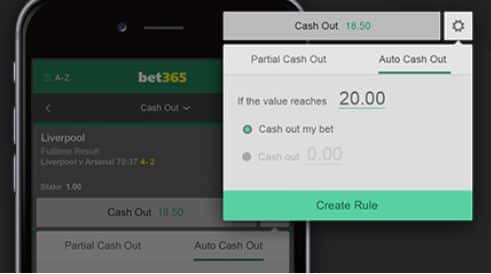 bet365 cashout feature